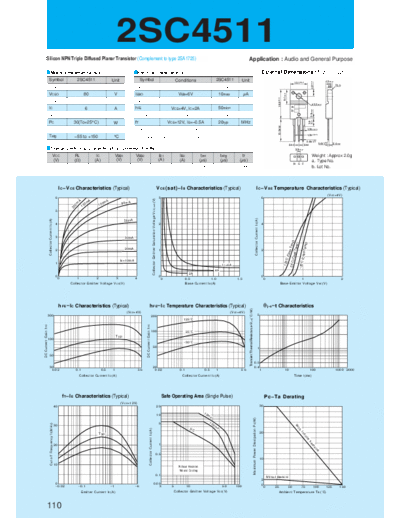Sanken 2sc4511  . Electronic Components Datasheets Active components Transistors Sanken 2sc4511.pdf
