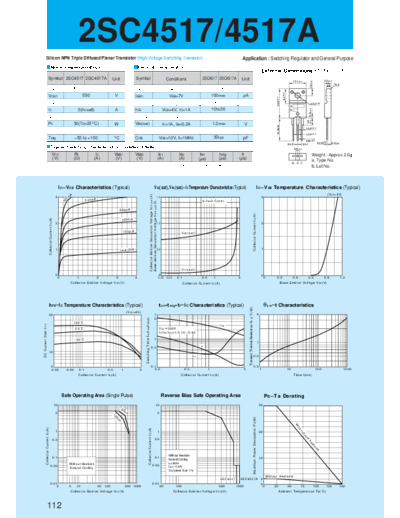 Sanken 2sc4517  . Electronic Components Datasheets Active components Transistors Sanken 2sc4517.pdf