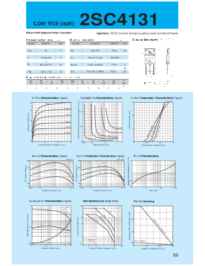 Sanken 2sc4131  . Electronic Components Datasheets Active components Transistors Sanken 2sc4131.pdf