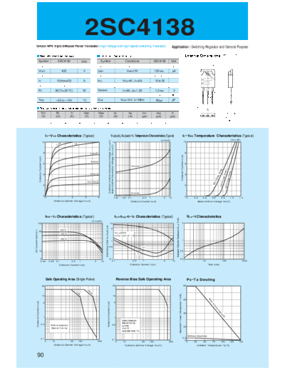 Sanken 2sc4138  . Electronic Components Datasheets Active components Transistors Sanken 2sc4138.pdf