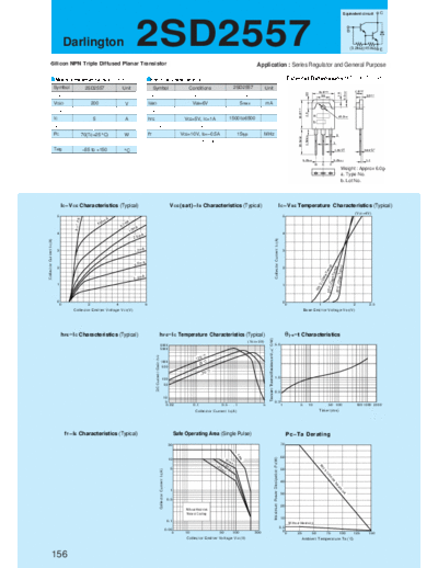 Sanken 2sd2557  . Electronic Components Datasheets Active components Transistors Sanken 2sd2557.pdf