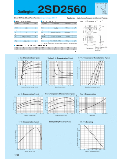 Sanken 2sd2560  . Electronic Components Datasheets Active components Transistors Sanken 2sd2560.pdf