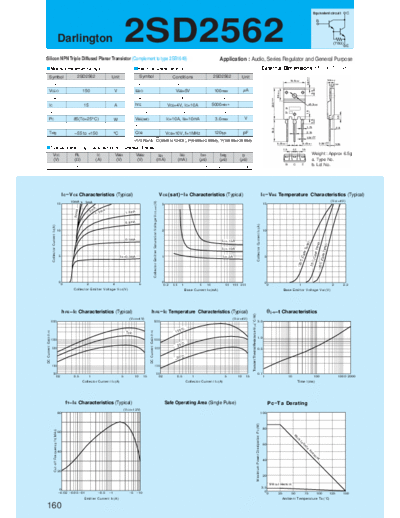 Sanken 2sd2562  . Electronic Components Datasheets Active components Transistors Sanken 2sd2562.pdf