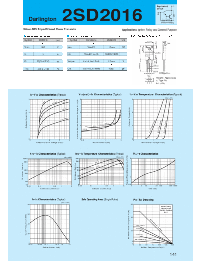 Sanken 2sd2016  . Electronic Components Datasheets Active components Transistors Sanken 2sd2016.pdf