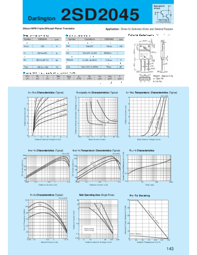 Sanken 2sd2045  . Electronic Components Datasheets Active components Transistors Sanken 2sd2045.pdf