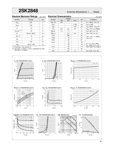 Sanken 2sk2848  . Electronic Components Datasheets Active components Transistors Sanken 2sk2848.pdf