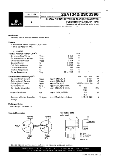 Sanyo 2sc3396  . Electronic Components Datasheets Active components Transistors Sanyo 2sc3396.pdf