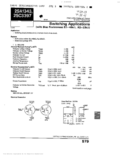Sanyo 2sc3397  . Electronic Components Datasheets Active components Transistors Sanyo 2sc3397.pdf