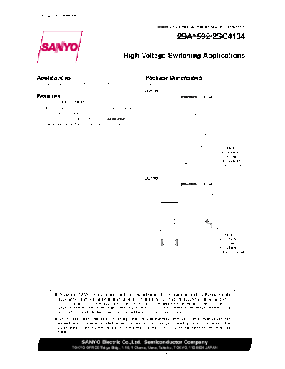 Sanyo 2sc4134  . Electronic Components Datasheets Active components Transistors Sanyo 2sc4134.pdf