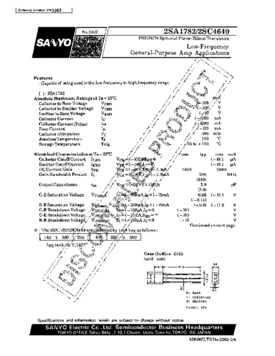 Sanyo 2sc4640  . Electronic Components Datasheets Active components Transistors Sanyo 2sc4640.pdf