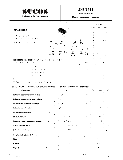 Secos 2sc2411  . Electronic Components Datasheets Active components Transistors Secos 2sc2411.pdf