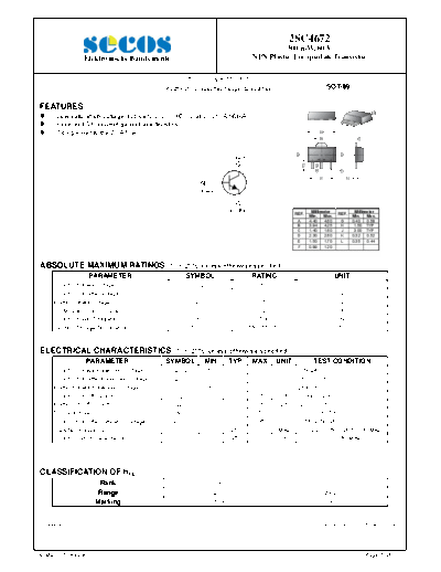 Secos 2sc4672  . Electronic Components Datasheets Active components Transistors Secos 2sc4672.pdf