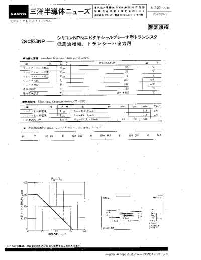 Sanyo 2sc933np  . Electronic Components Datasheets Active components Transistors Sanyo 2sc933np.pdf