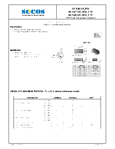 Secos bc846w,bc847w,bc848w  . Electronic Components Datasheets Active components Transistors Secos bc846w,bc847w,bc848w.pdf