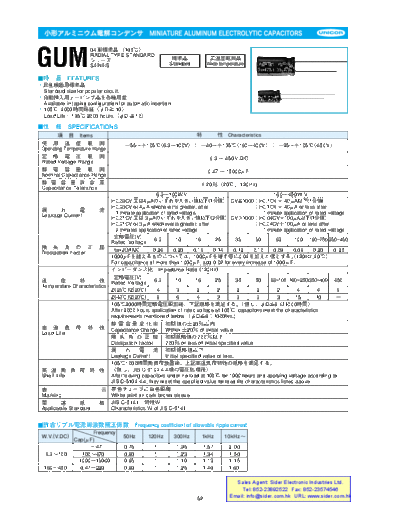 Unicon [radial thru-hole] GUM Series  . Electronic Components Datasheets Passive components capacitors Unicon Unicon [radial thru-hole] GUM Series.pdf