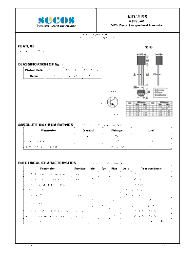 Secos ktc3198  . Electronic Components Datasheets Active components Transistors Secos ktc3198.pdf