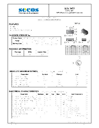 Secos ktc3875  . Electronic Components Datasheets Active components Transistors Secos ktc3875.pdf