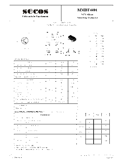 Secos mmbt4401  . Electronic Components Datasheets Active components Transistors Secos mmbt4401.pdf