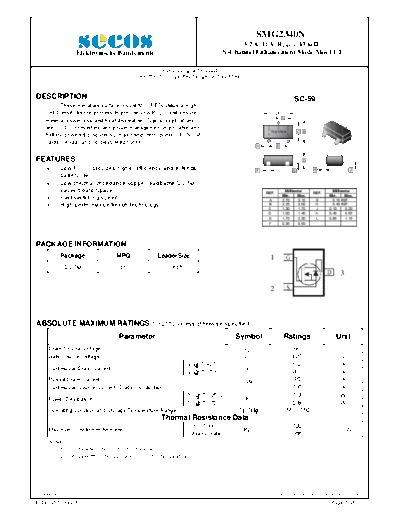 Secos smg2340n  . Electronic Components Datasheets Active components Transistors Secos smg2340n.pdf