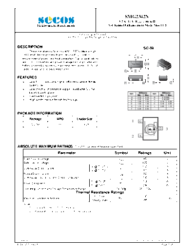 Secos smg2342n  . Electronic Components Datasheets Active components Transistors Secos smg2342n.pdf