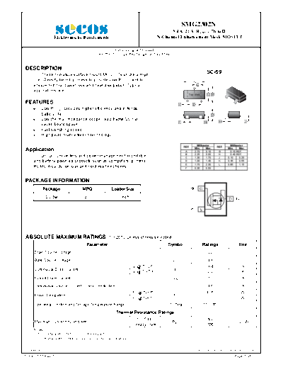 Secos smg2302n  . Electronic Components Datasheets Active components Transistors Secos smg2302n.pdf