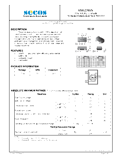 Secos smg2310n  . Electronic Components Datasheets Active components Transistors Secos smg2310n.pdf