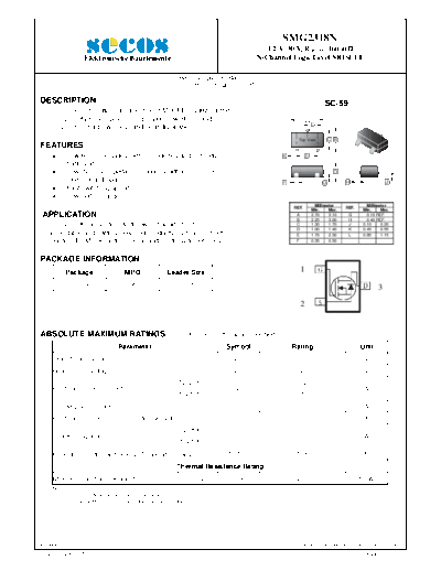 Secos smg2318n  . Electronic Components Datasheets Active components Transistors Secos smg2318n.pdf