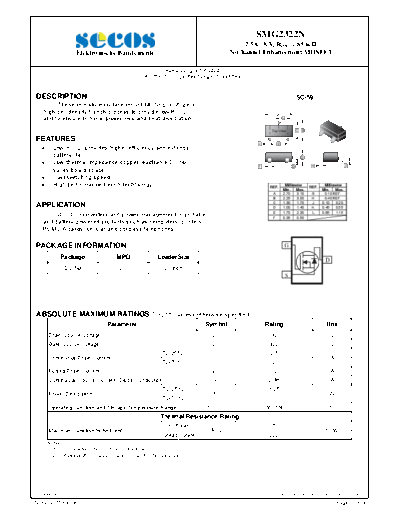 Secos smg2322n  . Electronic Components Datasheets Active components Transistors Secos smg2322n.pdf