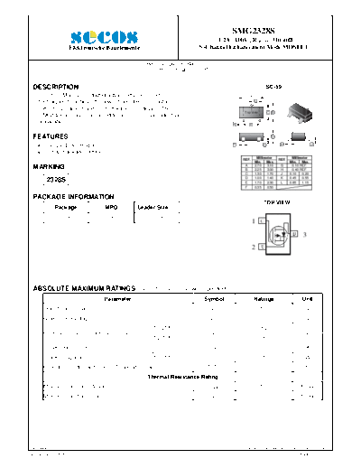 Secos smg2328s  . Electronic Components Datasheets Active components Transistors Secos smg2328s.pdf