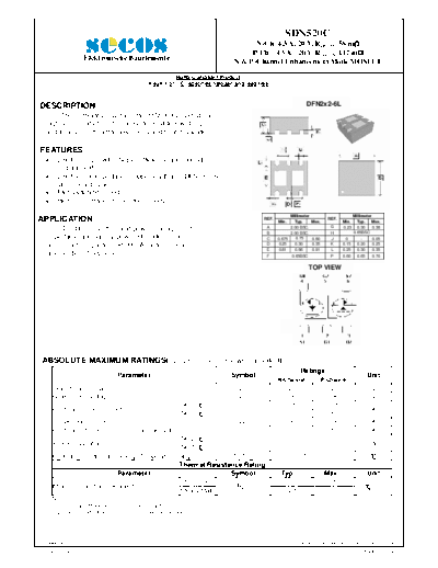 . Electronic Components Datasheets sdn520c  . Electronic Components Datasheets Active components Transistors Secos sdn520c.pdf