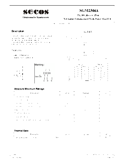 Secos sgm2306a  . Electronic Components Datasheets Active components Transistors Secos sgm2306a.pdf