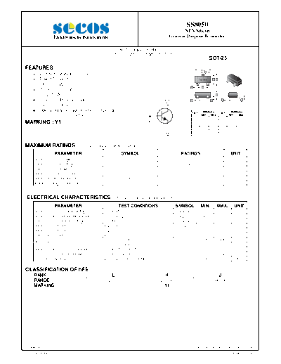 Secos ss8050  . Electronic Components Datasheets Active components Transistors Secos ss8050.pdf