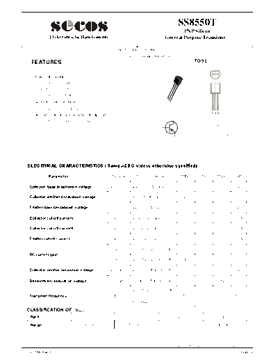 Secos ss8550t  . Electronic Components Datasheets Active components Transistors Secos ss8550t.pdf