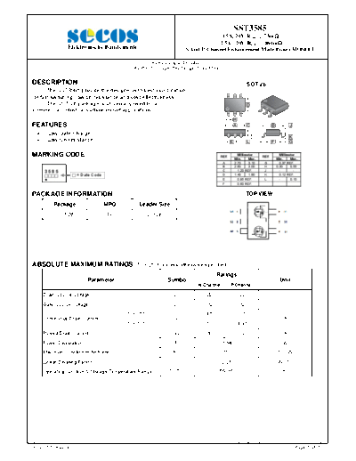 Secos sst3585  . Electronic Components Datasheets Active components Transistors Secos sst3585.pdf