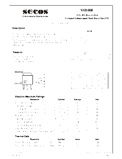 Secos ssd408  . Electronic Components Datasheets Active components Transistors Secos ssd408.pdf