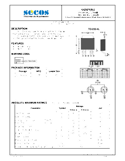 Secos ssdf9504  . Electronic Components Datasheets Active components Transistors Secos ssdf9504.pdf