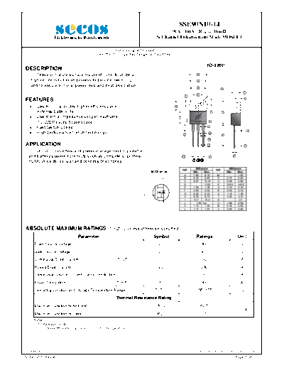 Secos sse90n10-14  . Electronic Components Datasheets Active components Transistors Secos sse90n10-14.pdf