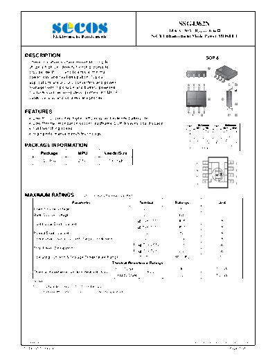 Secos ssg4362n  . Electronic Components Datasheets Active components Transistors Secos ssg4362n.pdf