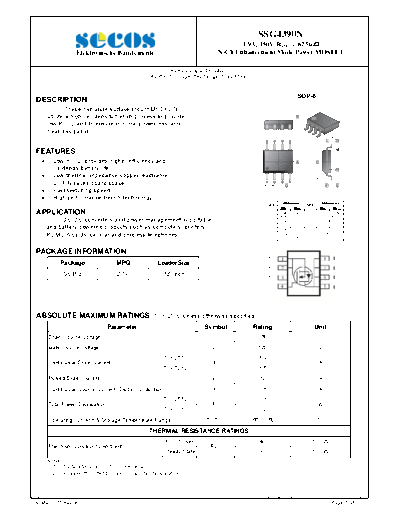 Secos ssg4390n  . Electronic Components Datasheets Active components Transistors Secos ssg4390n.pdf