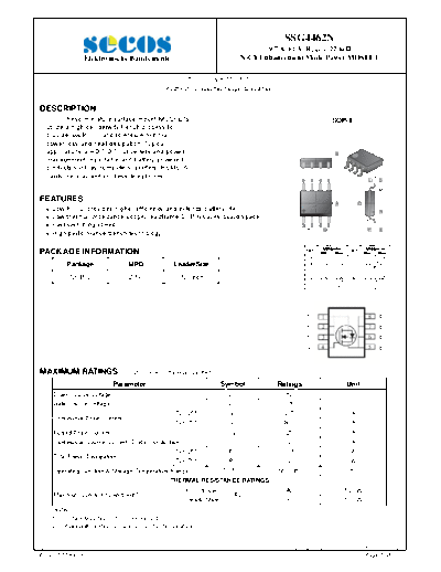 Secos ssg4462n  . Electronic Components Datasheets Active components Transistors Secos ssg4462n.pdf