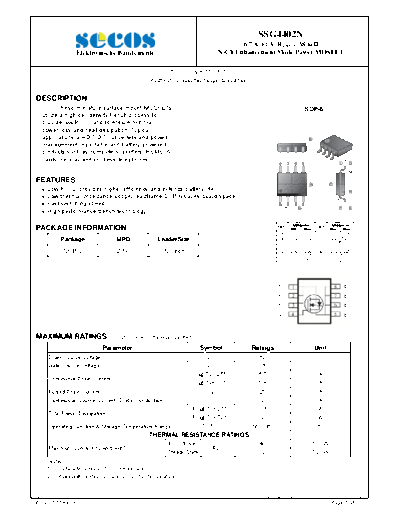 Secos ssg4402n  . Electronic Components Datasheets Active components Transistors Secos ssg4402n.pdf