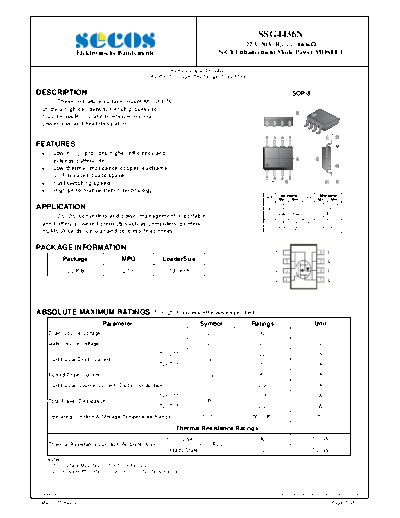 Secos ssg4436n  . Electronic Components Datasheets Active components Transistors Secos ssg4436n.pdf