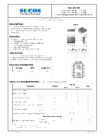 Secos ssg4520h  . Electronic Components Datasheets Active components Transistors Secos ssg4520h.pdf