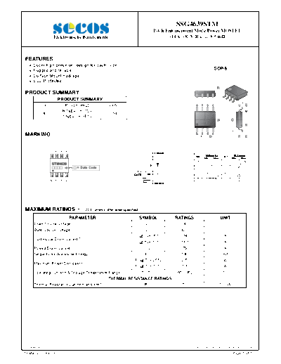 Secos ssg4639stm  . Electronic Components Datasheets Active components Transistors Secos ssg4639stm.pdf