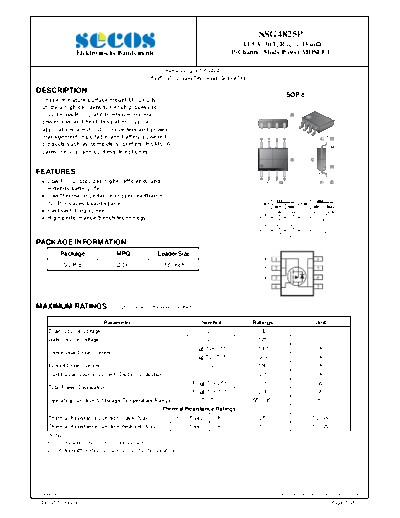 Secos ssg4825p  . Electronic Components Datasheets Active components Transistors Secos ssg4825p.pdf