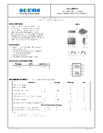 Secos ssg4990n  . Electronic Components Datasheets Active components Transistors Secos ssg4990n.pdf