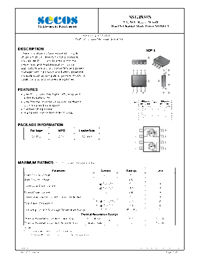 Secos ssg4930n  . Electronic Components Datasheets Active components Transistors Secos ssg4930n.pdf