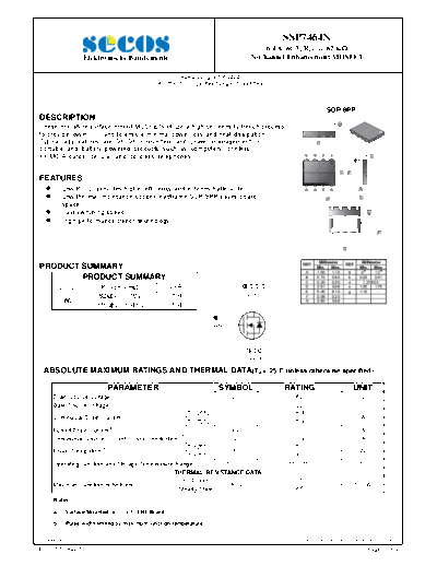 Secos ssp7464n  . Electronic Components Datasheets Active components Transistors Secos ssp7464n.pdf