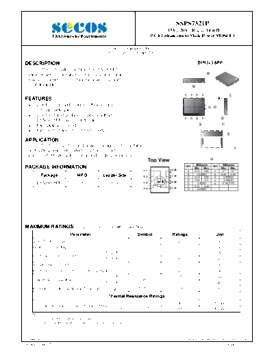 Secos ssps7321p  . Electronic Components Datasheets Active components Transistors Secos ssps7321p.pdf