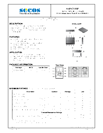 Secos ssps7333p  . Electronic Components Datasheets Active components Transistors Secos ssps7333p.pdf